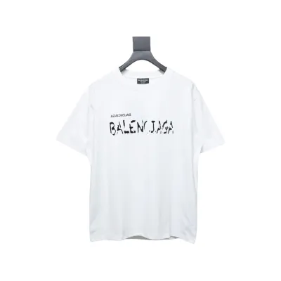 Balenciaga Mottled Letters T-Shirt 01