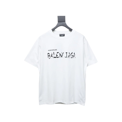 Balenciaga Mottled Letters T-Shirt 01