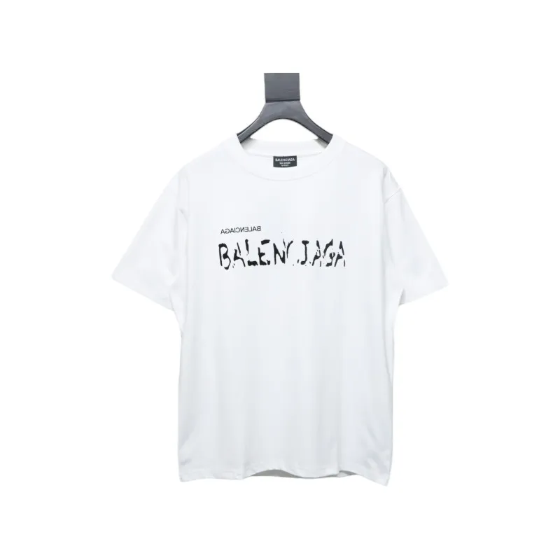 Balenciaga Mottled Letters T-Shirt