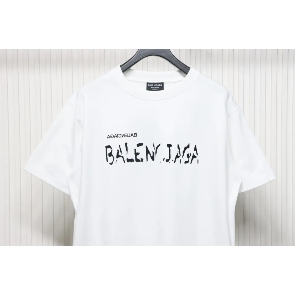 Balenciaga Mottled Letters T-Shirt