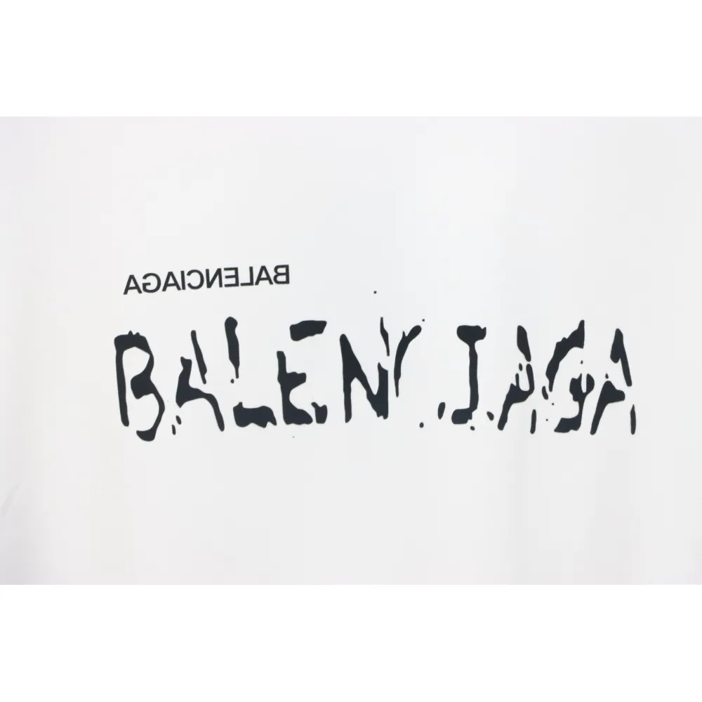 Balenciaga Mottled Letters T-Shirt