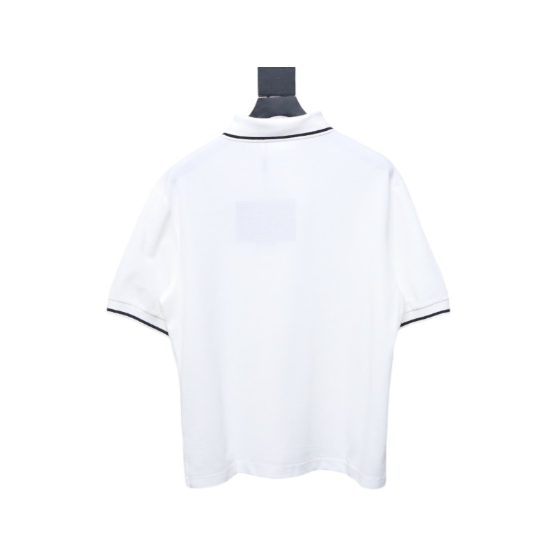 Prada Basic Letter Logo Business polo T-shirt
