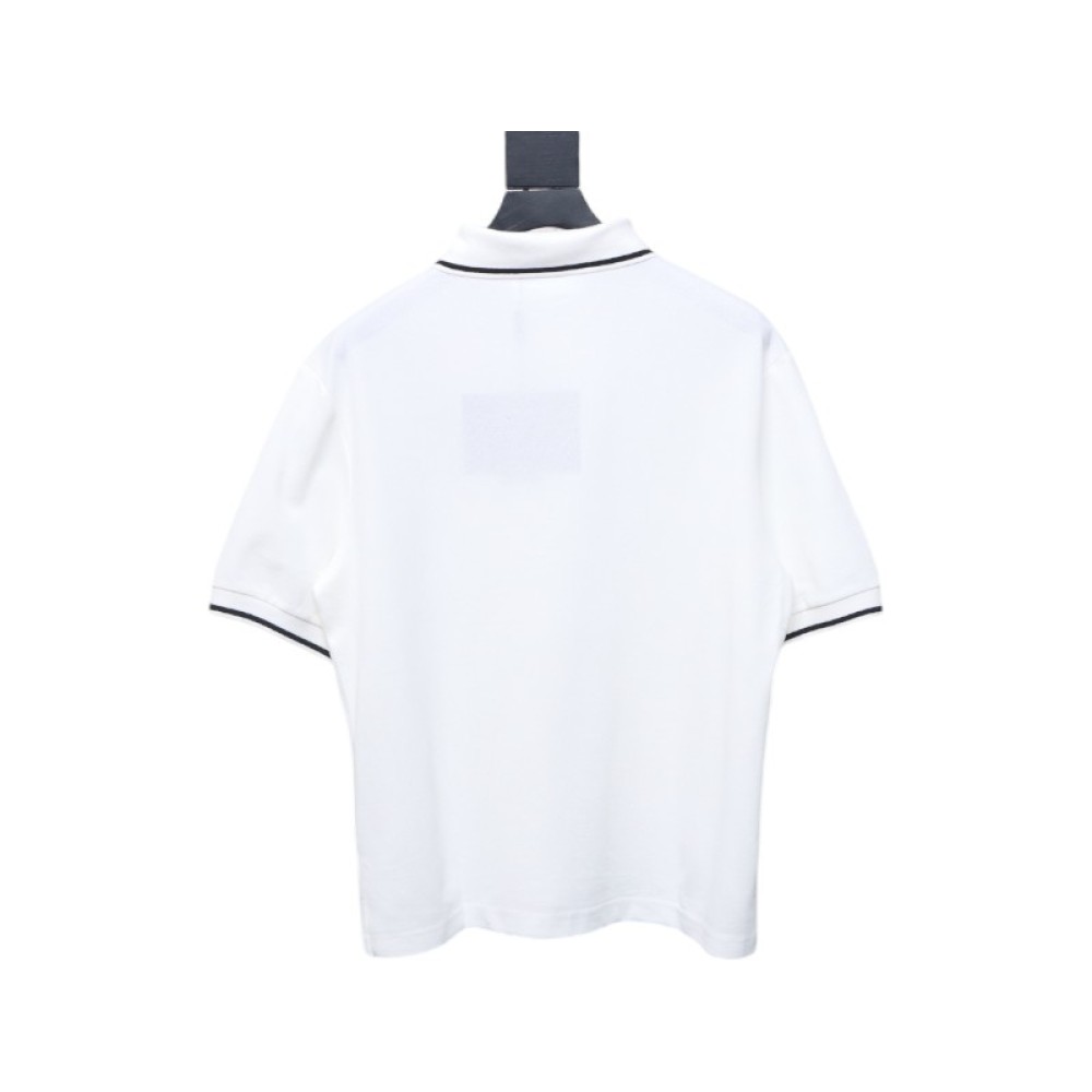 Prada Basic Letter Logo Business polo T-shirt