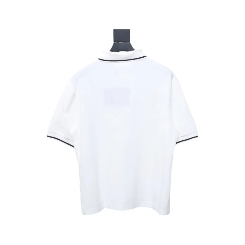 Prada Basic Letter Logo Business polo T-shirt