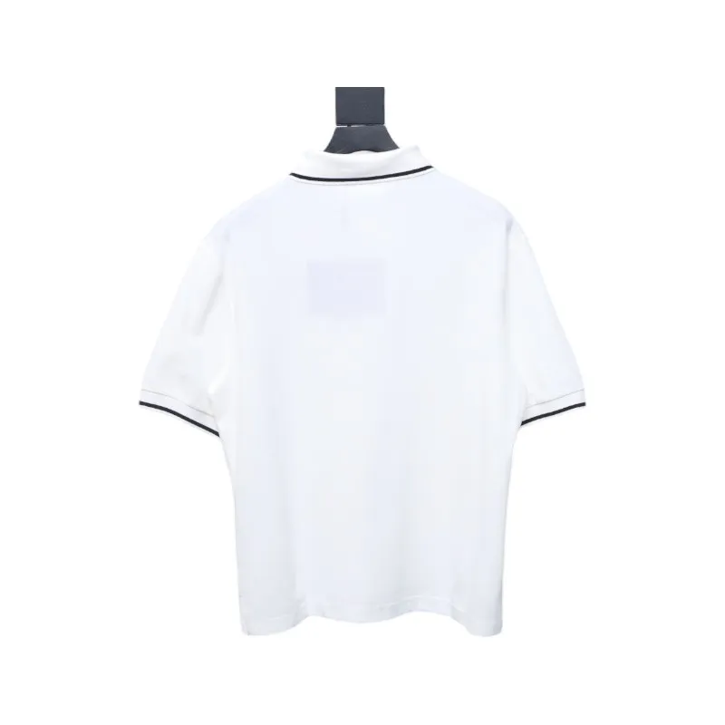 Prada Basic Letter Logo Business polo T-shirt