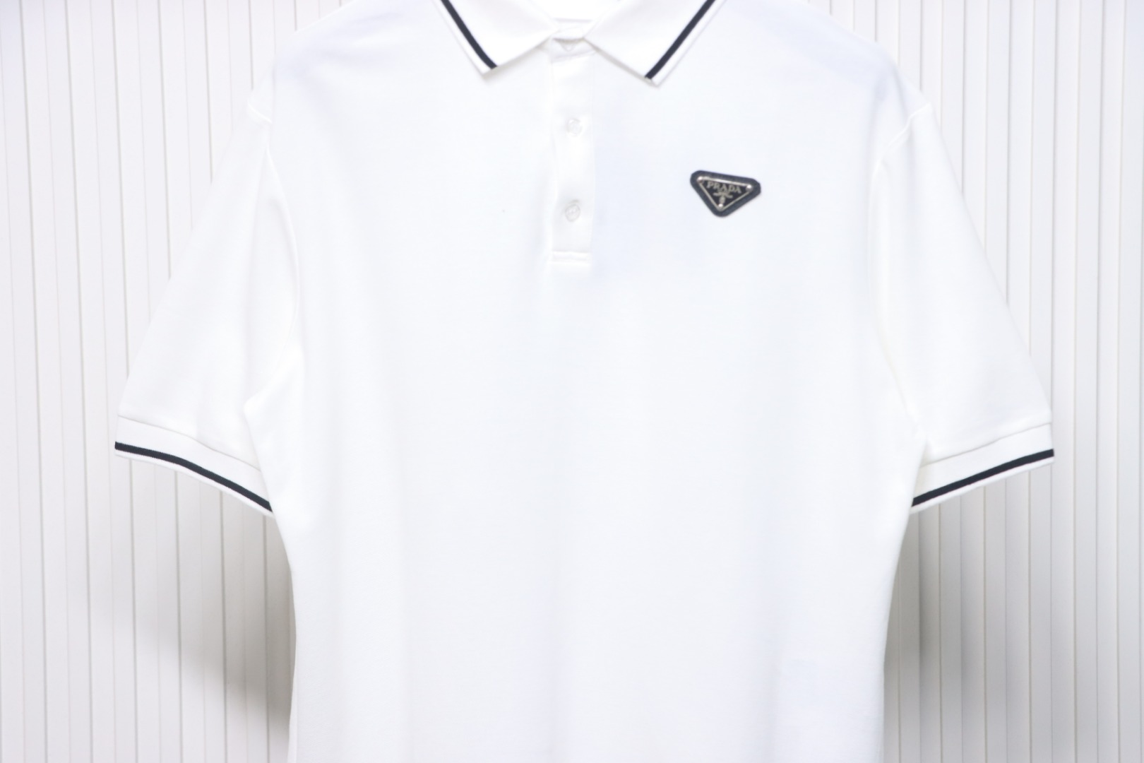 Prada Basic Letter Logo Business polo T-shirt
