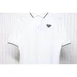 Prada Basic Letter Logo Business polo T-shirt