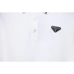 Prada Basic Letter Logo Business polo T-shirt