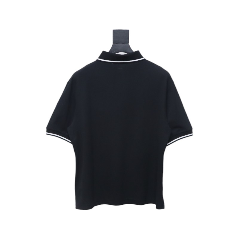Prada Basic Letter Logo Business polo T-shirt