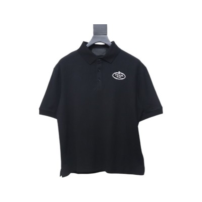 Prada Basic Letter Logo polo T-shirt 01