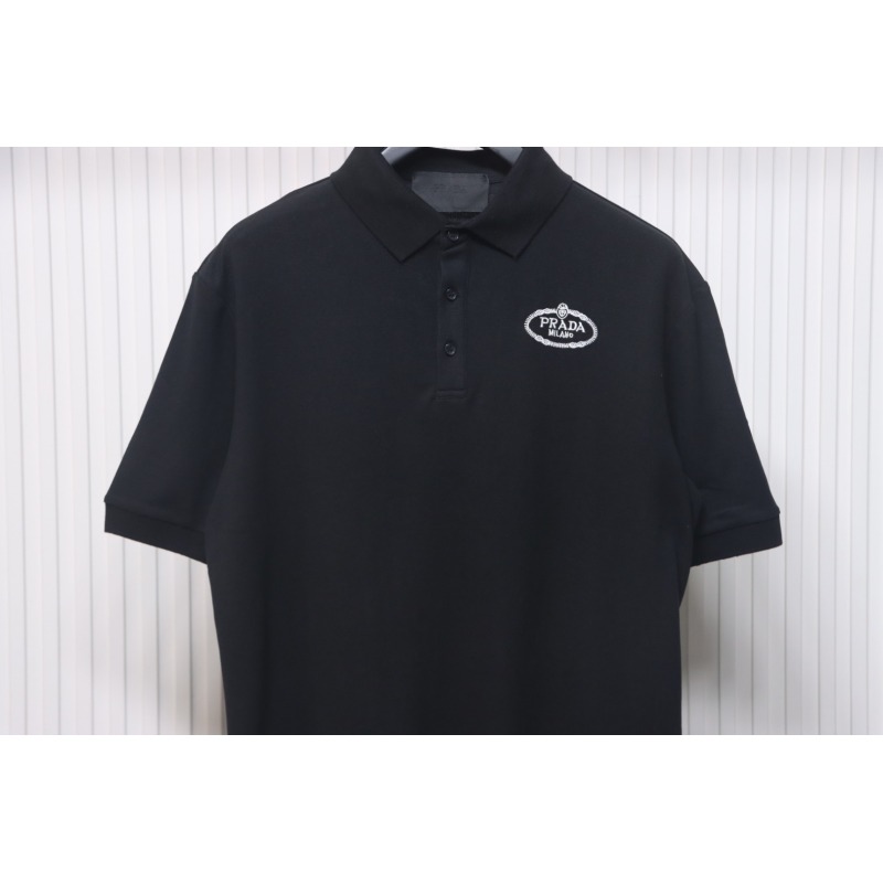 Prada Basic Letter Logo polo T-shirt