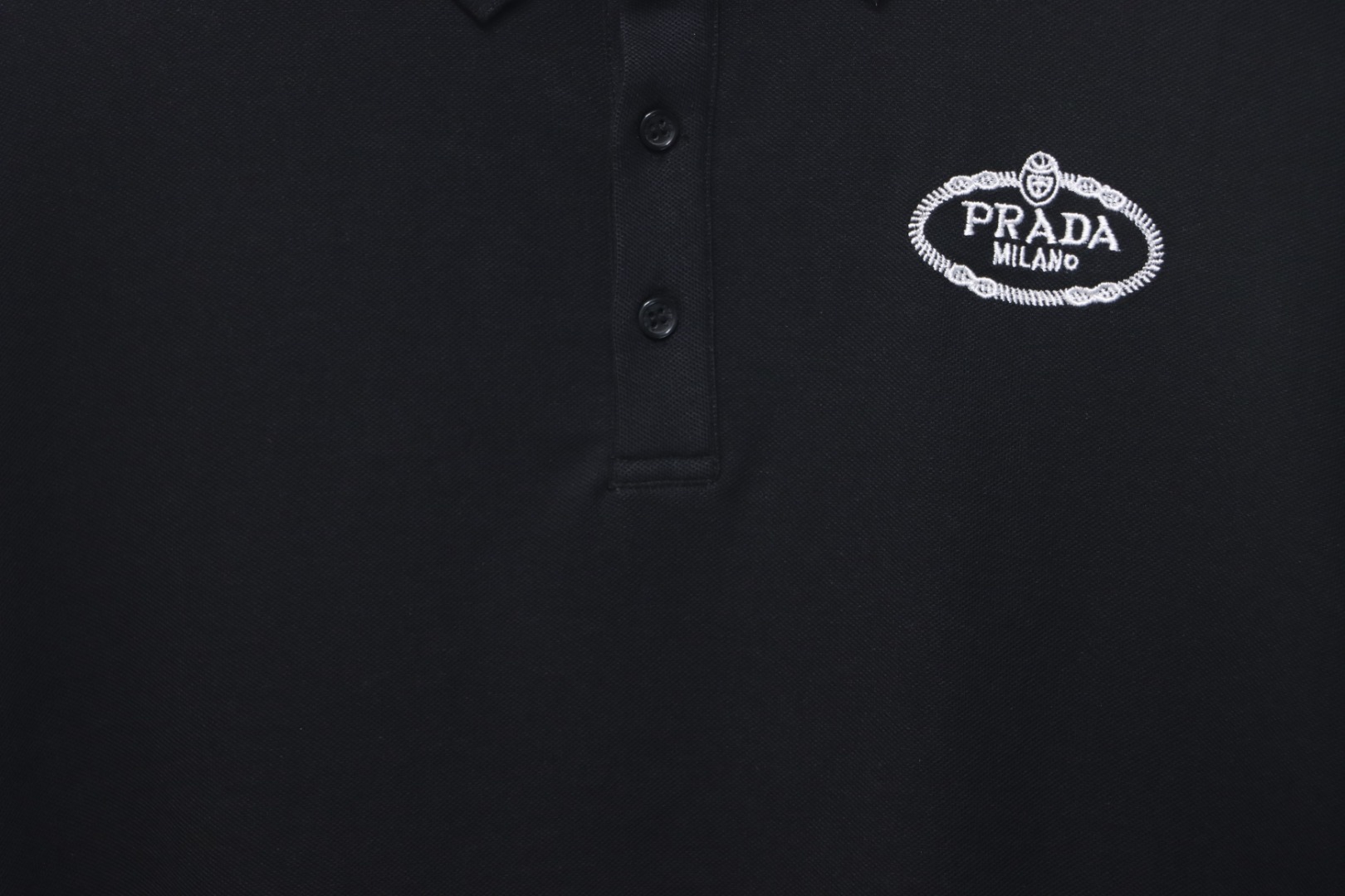 Prada Basic Letter Logo polo T-shirt