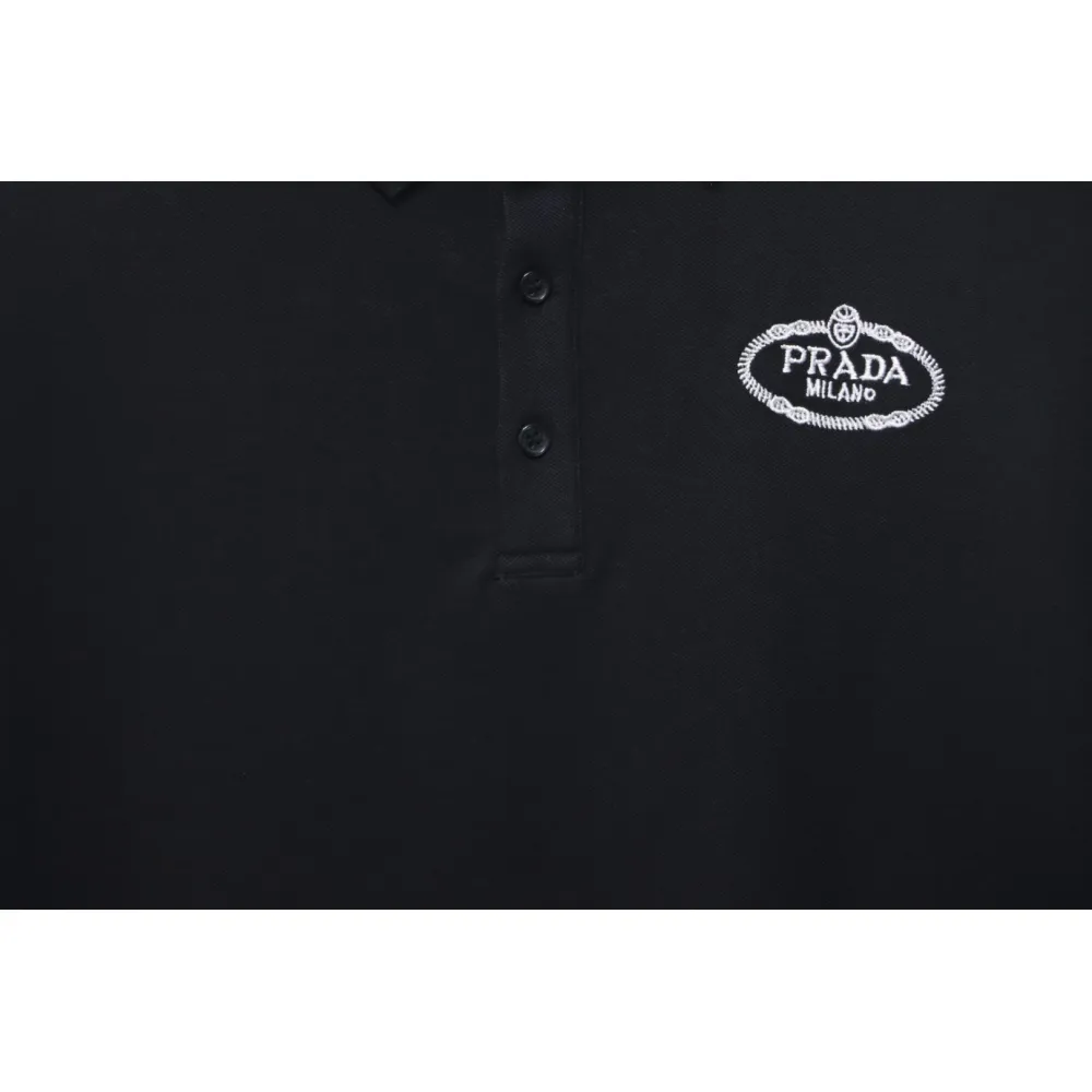 Prada Basic Letter Logo polo T-shirt