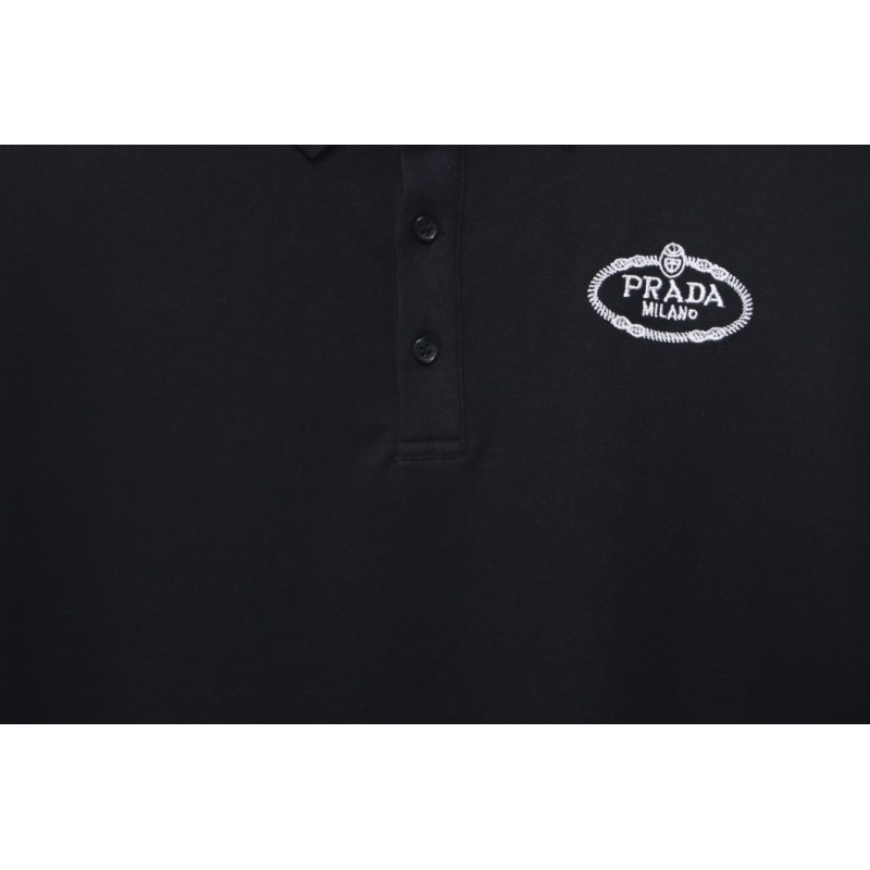 Prada Basic Letter Logo polo T-shirt