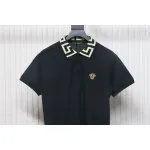 VERSACE Embroidered Logo Polo T-shirt
