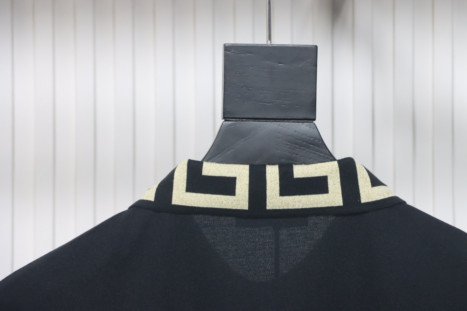 VERSACE Embroidered Logo Polo T-shirt