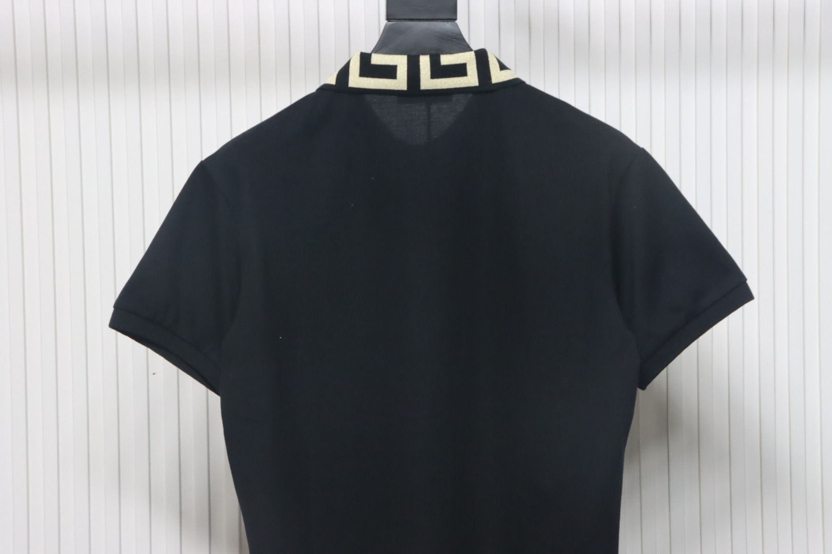 VERSACE Embroidered Logo Polo T-shirt