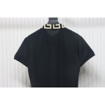 VERSACE Embroidered Logo Polo T-shirt