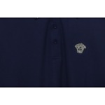VERSACE Embroidered Logo Polo T-shirt
