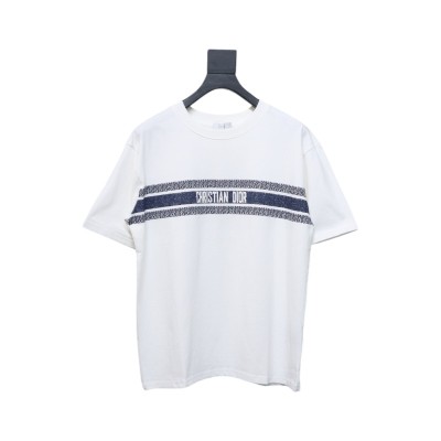 Dior 23ss Blue Stripes T-shirt 01