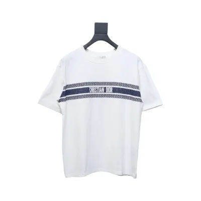 Dior 23ss Blue Stripes T-shirt 01