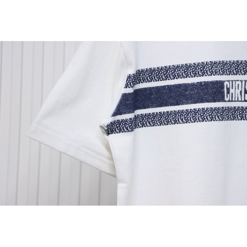 Dior 23ss Blue Stripes T-shirt