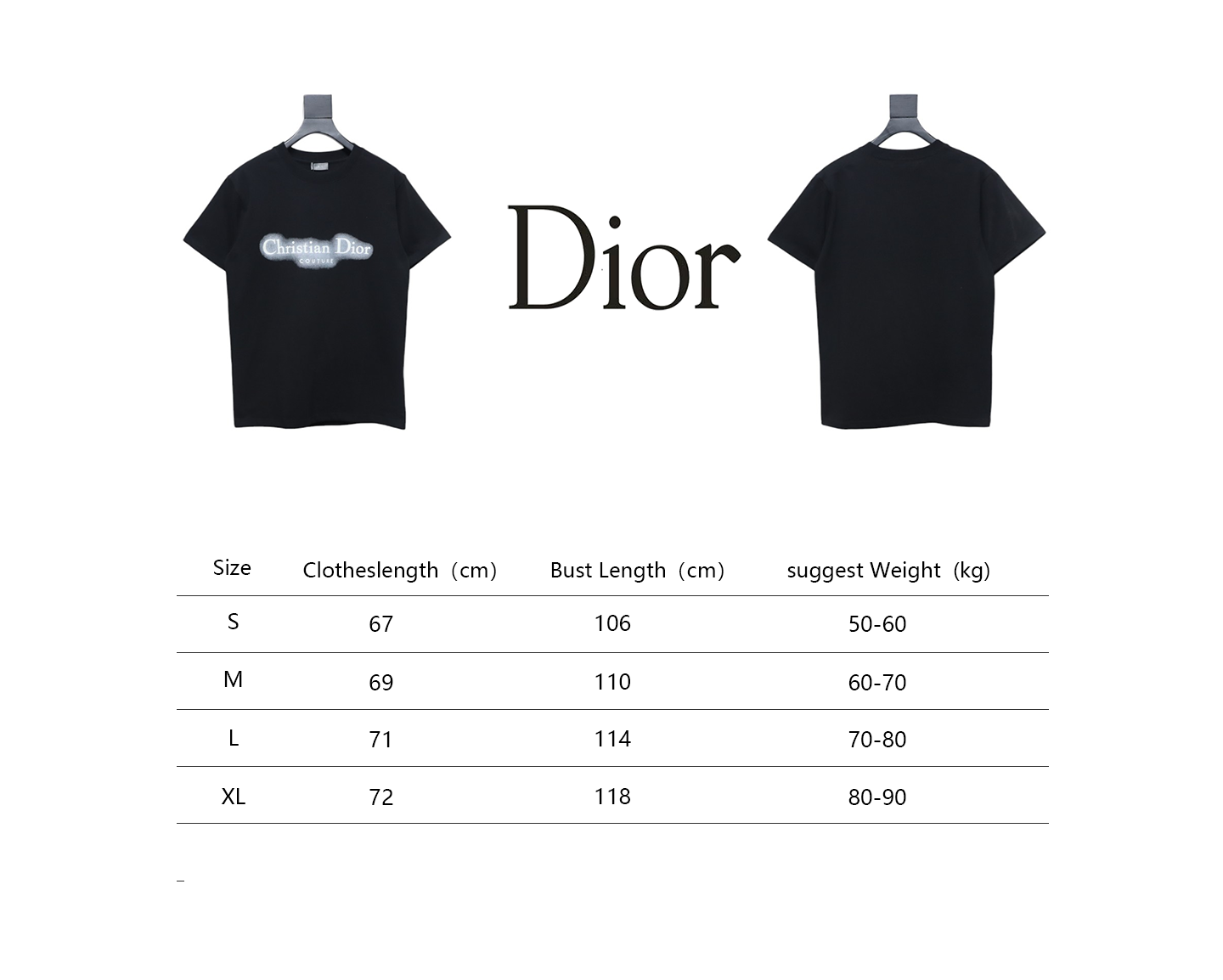 Dior 25ss Halo Print T-shirt Black