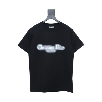 Dior 25ss Halo Print T-shirt Black 01