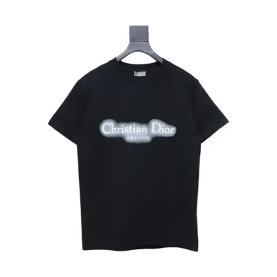 Dior 25ss Halo Print T-shirt Black 01