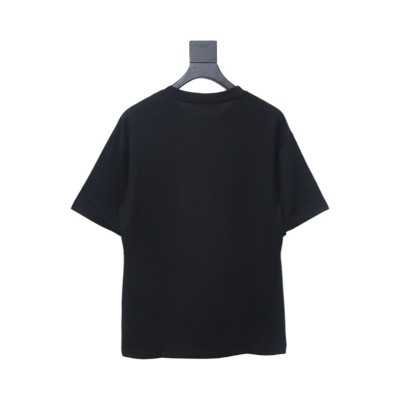 Dior 25ss Hand-painted Letters T-shirt Black 02