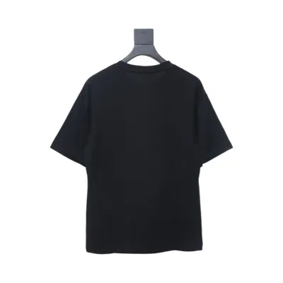 Dior 25ss Hand-painted Letters T-shirt Black 02