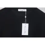 Dior 25ss Hand-painted Letters T-shirt Black