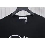 Dior 25ss Hand-painted Letters T-shirt Black