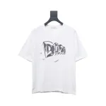 Dior 25ss Hand-painted Letters T-shirt White
