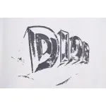 Dior 25ss Hand-painted Letters T-shirt White