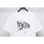 Dior 25ss Hand-painted Letters T-shirt White