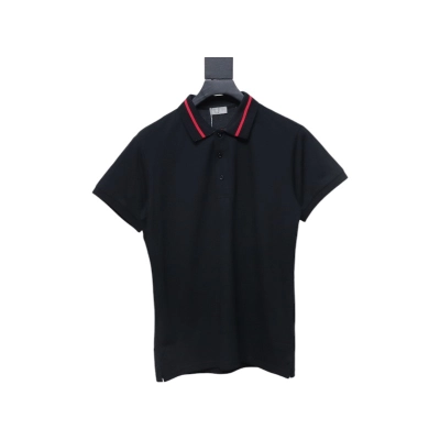 Dior Back Collar Letter Jacquard T-shirt 01