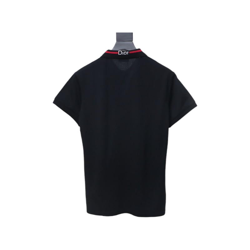 Dior Back Collar Letter Jacquard T-shirt