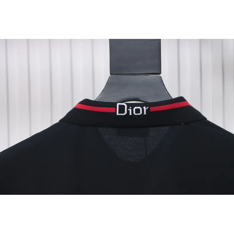 Dior Back Collar Letter Jacquard T-shirt