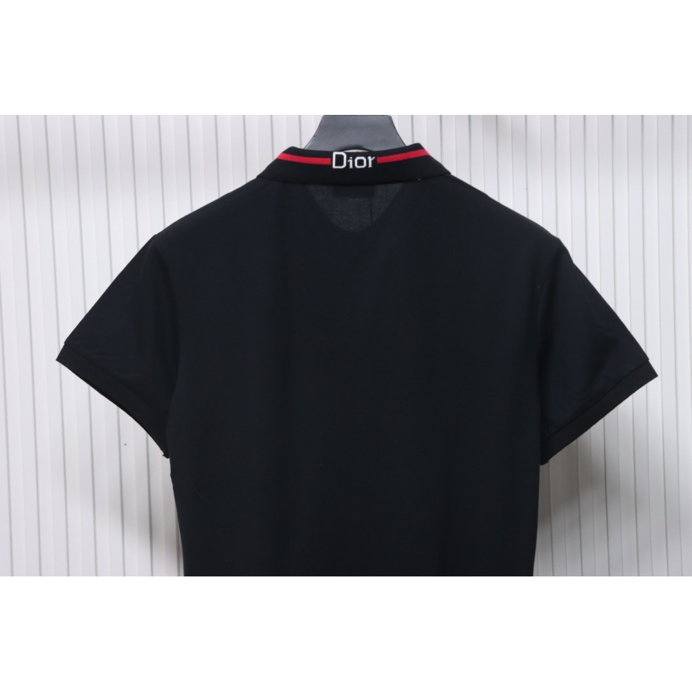 Dior Back Collar Letter Jacquard T-shirt