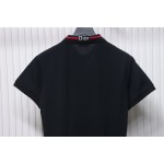 Dior Back Collar Letter Jacquard T-shirt