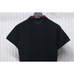 Dior Back Collar Letter Jacquard T-shirt