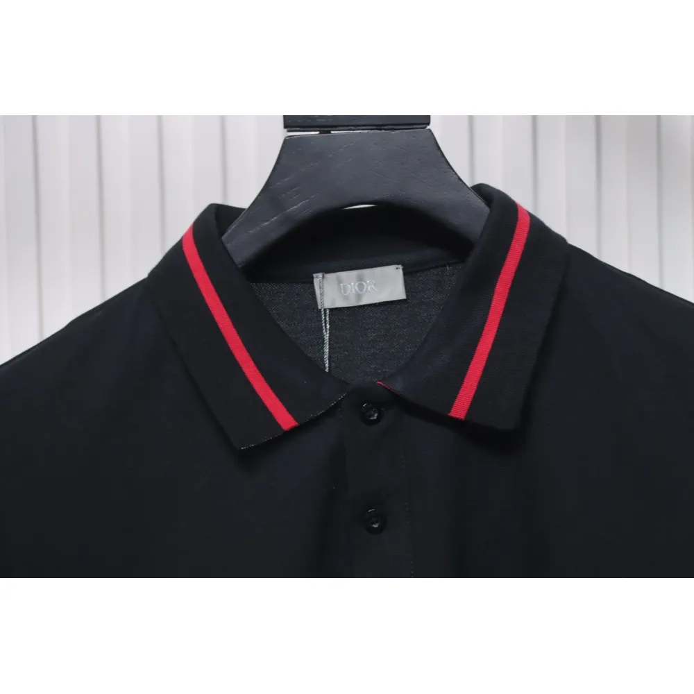 Dior Back Collar Letter Jacquard T-shirt