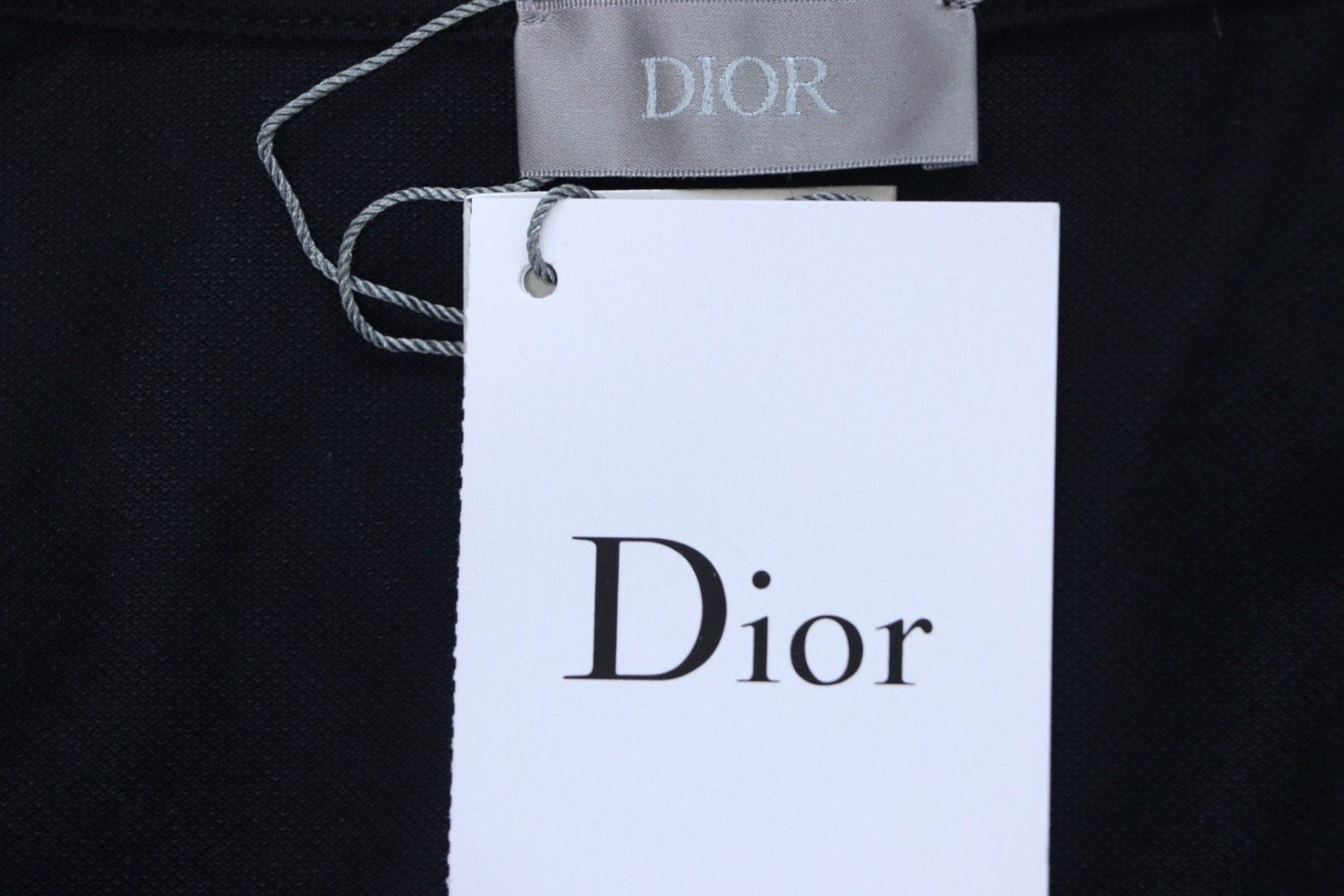 Dior Back Collar Letter Jacquard T-shirt