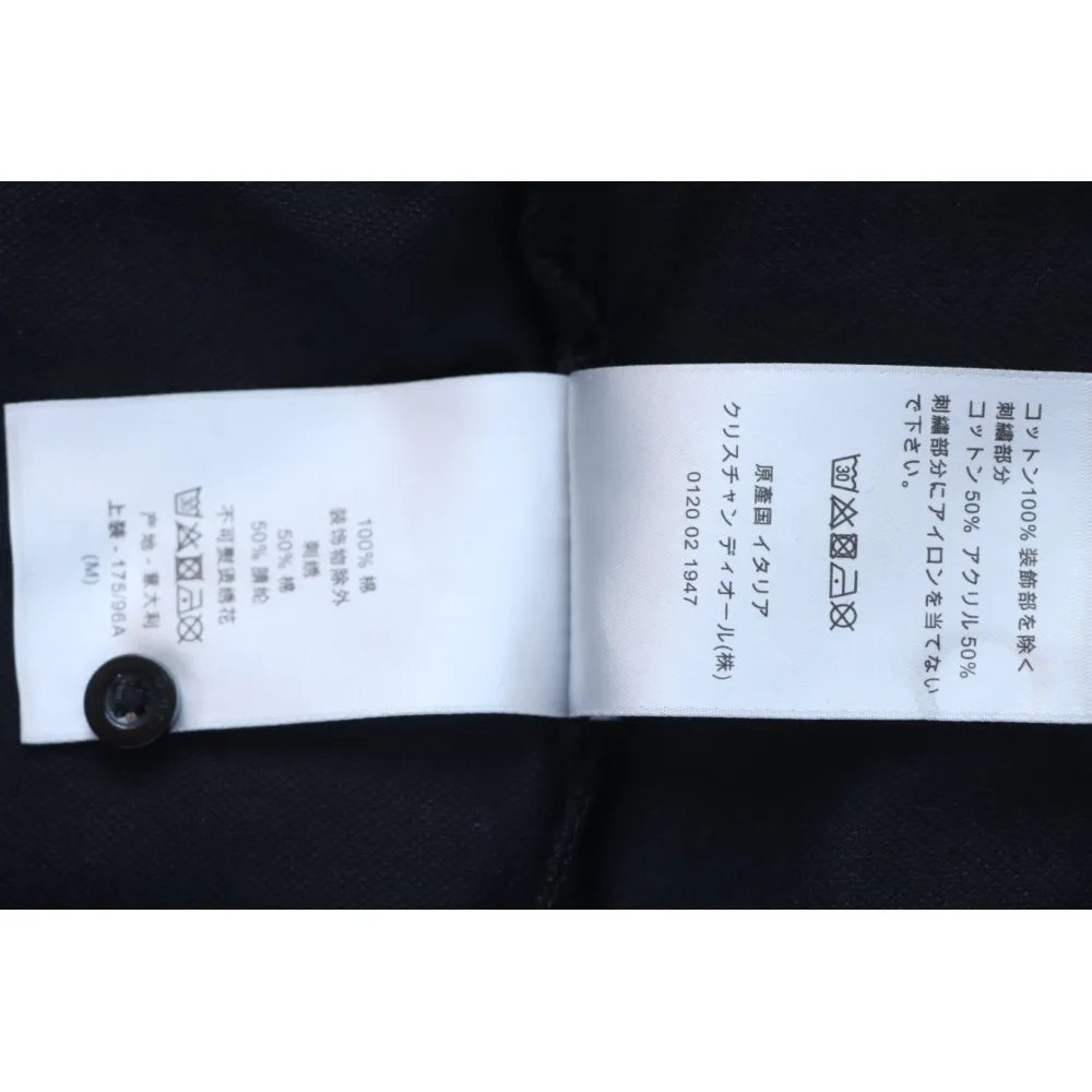 Dior Back Collar Letter Jacquard T-shirt