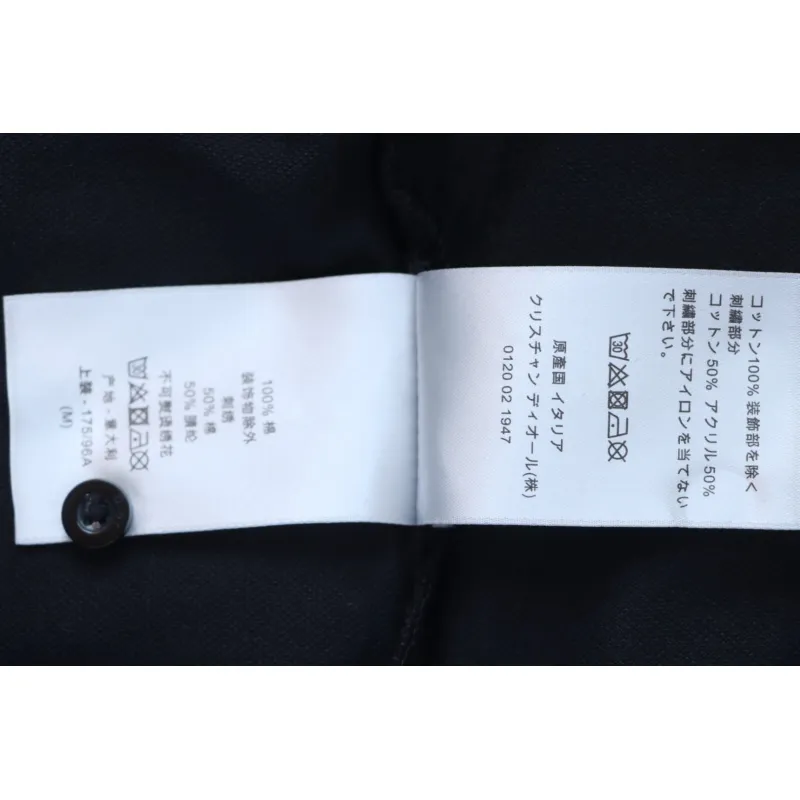 Dior Back Collar Letter Jacquard T-shirt