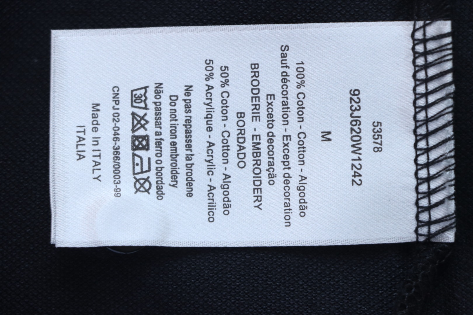 Dior Back Collar Letter Jacquard T-shirt