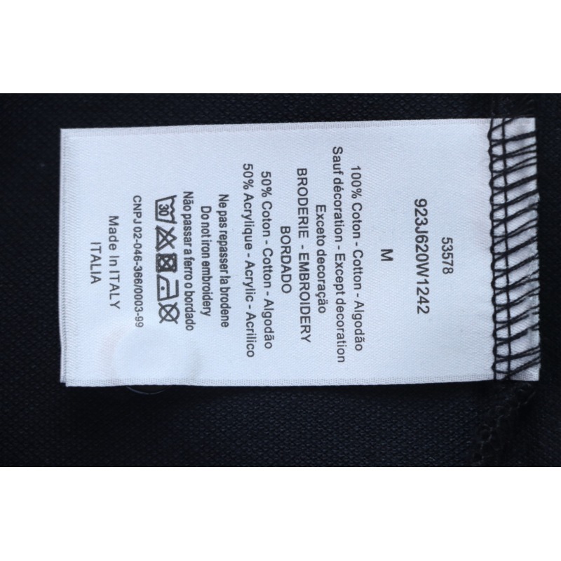 Dior Back Collar Letter Jacquard T-shirt