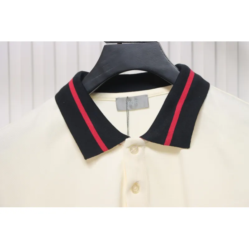Dior Back Collar Letter T-shirt