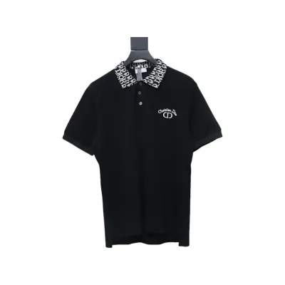Dior CD Embroidered LOGO POLO T-shirt 01